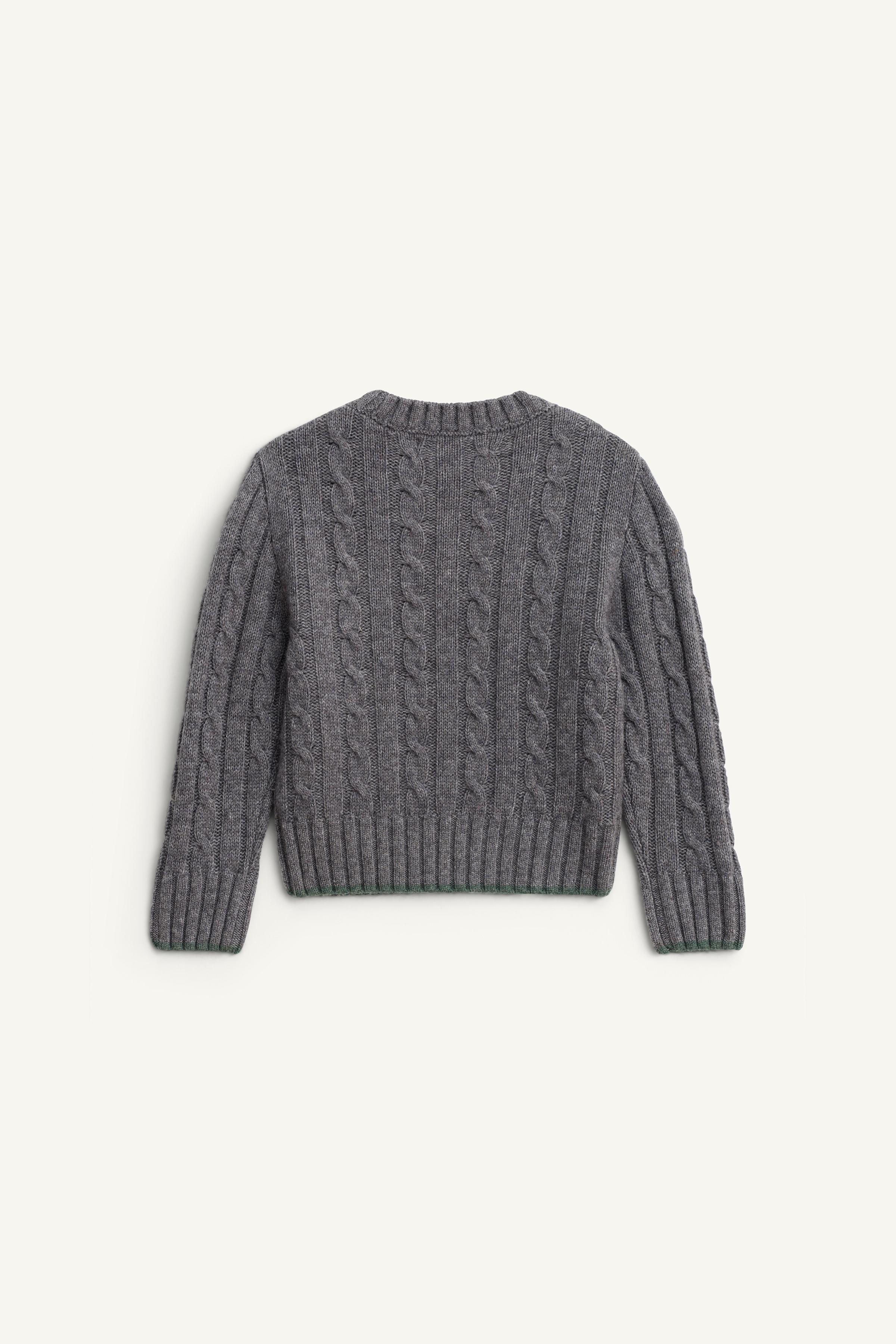 100% WOOL CABLE-KNIT JUMPER LIMITED EDITION